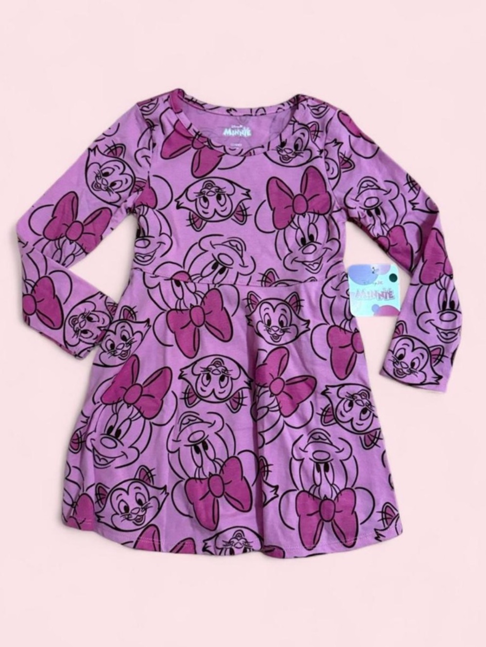 Minnie‎ Mouse Toddler Long Sleeve Dress NWT 12M–5T